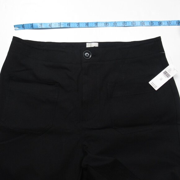 Anthropologie Maeve Bombshell Cuff Capri Pants Black 32 - Picture 6 of 11